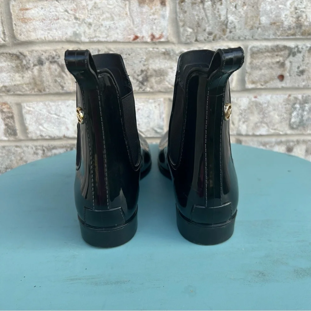 Michael Kors Glossy Black Boots